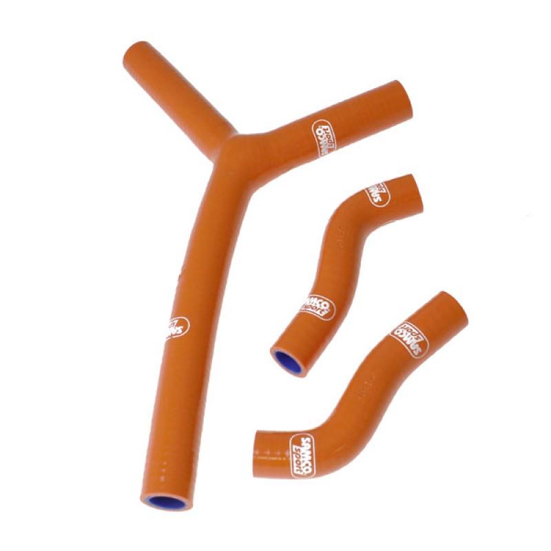 SAMCO HOSE KIT KTM, 3 PIECE KIT, ORANGE, KTM-14 OR