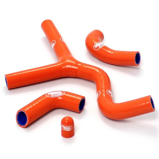 SAMCO HOSE KIT KTM Thermostat Bypass, 4 PIECE KIT, ORANGE, KTM-46 OR