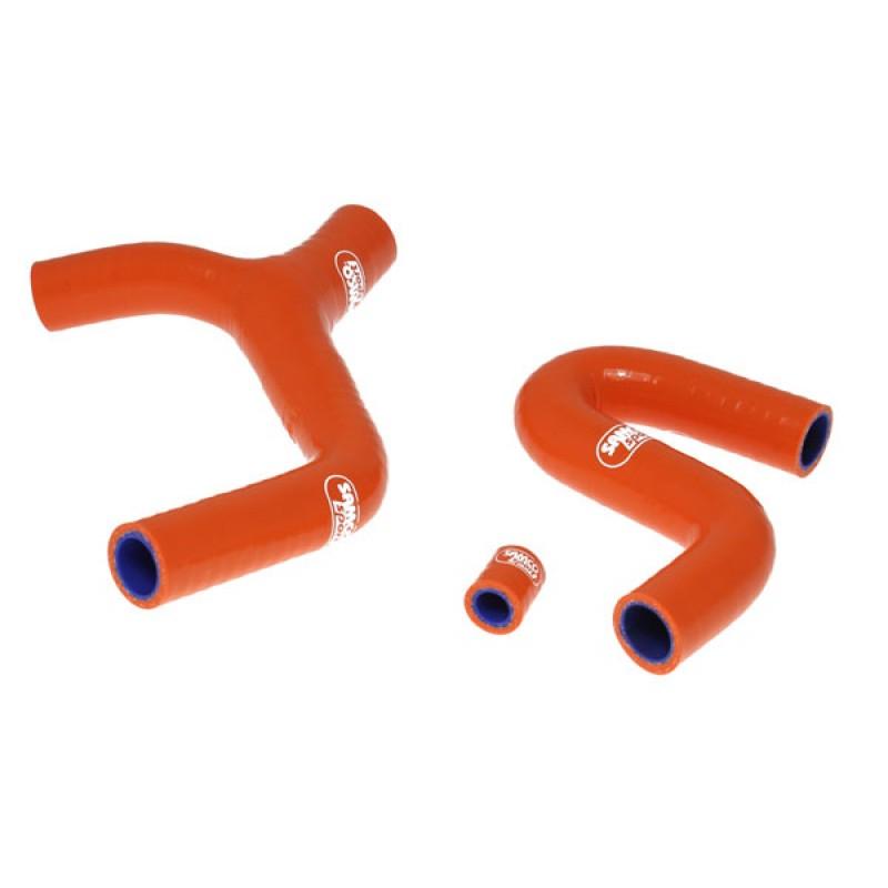 SAMCO HOSE KIT KTM Thermostat Bypass, 3 PIECE KIT, ORANGE, KTM-23 OR