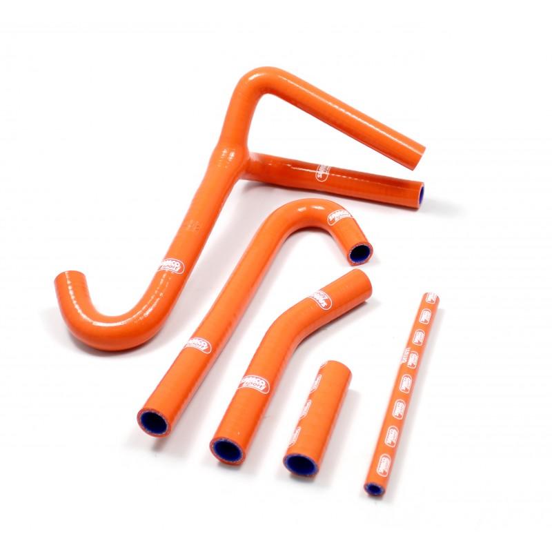 SAMCO HOSE KIT KTM 'Y' Piece Race Design, 5 PIECE KIT, ORANGE, KTM-68 OR