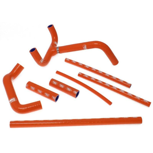 SAMCO HOSE KIT KTM, 8 PIECE KIT, ORANGE, KTM-5 OR