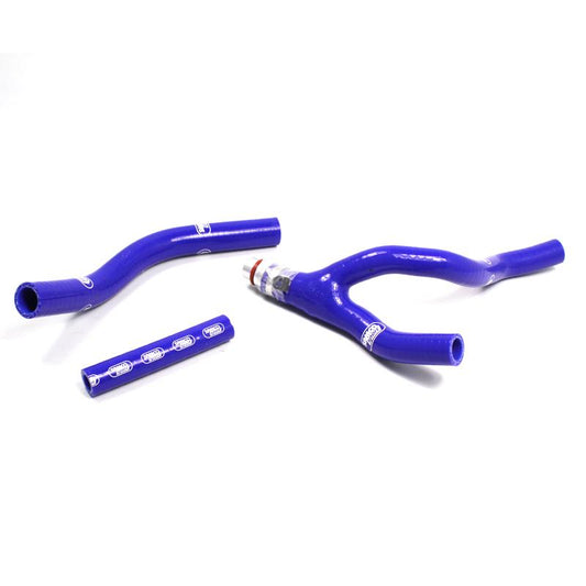SAMCO HOSE KIT YAMAHA 'Y' Piece Race Design, 4 PIECE KIT, BLUE, YAM-64 BU