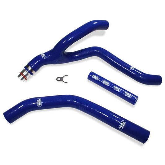 SAMCO HOSE KIT YAMAHA 'Y' Piece Race Design, 3 PIECE KIT, BLUE, YAM-92 BU