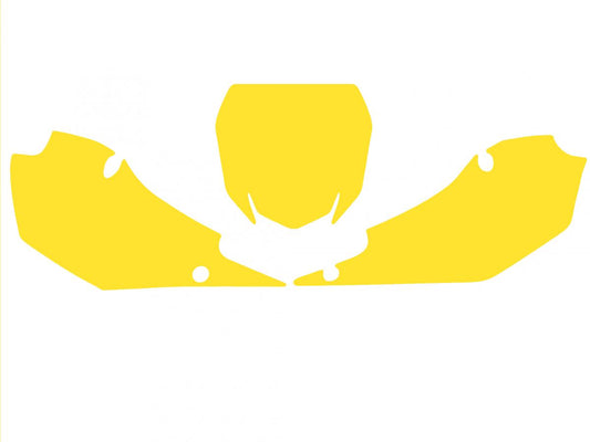 YZF 250/450 YAMAHA PRE CUT, BLACKBIRD 3228/40 YELLOW, NUMBER BOARD BACKGROUNDS