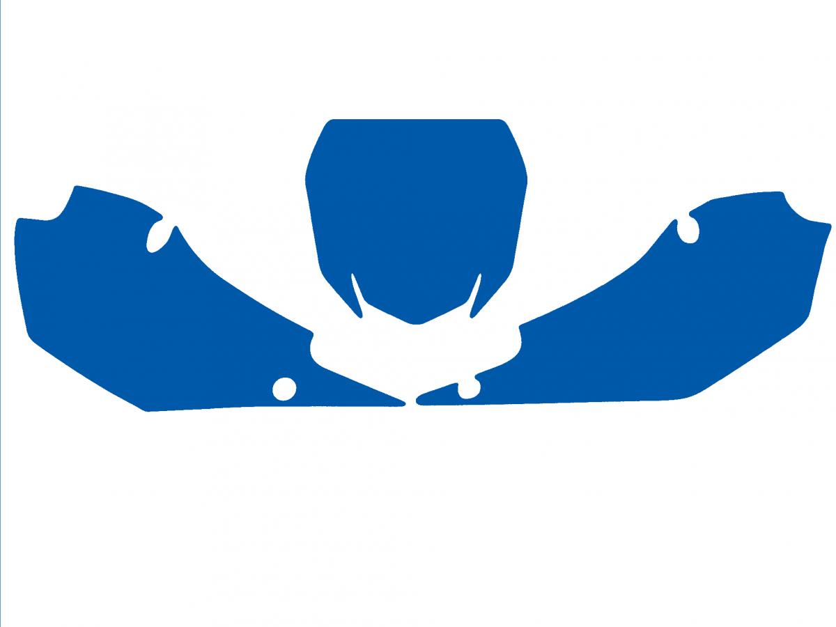 YZF 250/450 YAMAHA PRE CUT, BLACKBIRD 3228/70 BLUE, NUMBER BOARD BACKGROUNDS