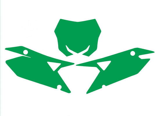 RMZ 450/250 SUZUKI PRE CUT, BLACKBIRD 3320/30 GREEN, NUMBER BOARD BACKGROUNDS