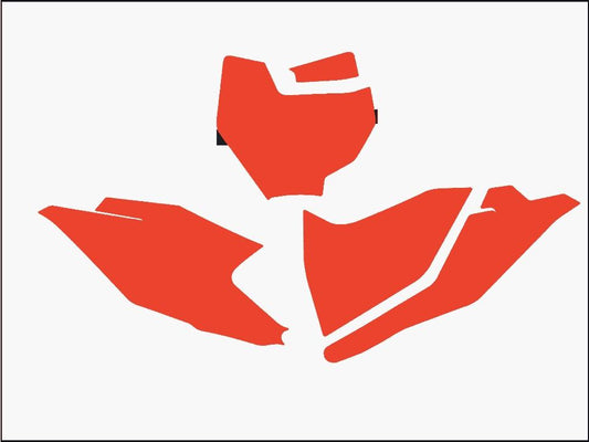 KTM SX 85 18-20 PRE CUT, BLACKBIRD 3527/60 RED, NUMBER BOARD BACKGROUNDS