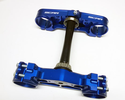 TRIPLE CLAMPS 22 BLUE TC/FC 14-20, OFFSET 22mm SCAR S5417B