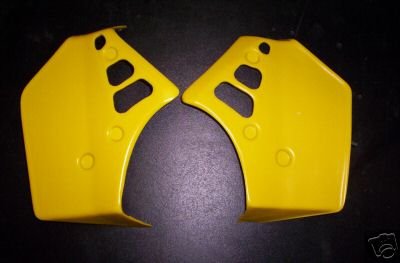 1982/1983 Suzuki RM 250 Radiator Shrouds Yellow