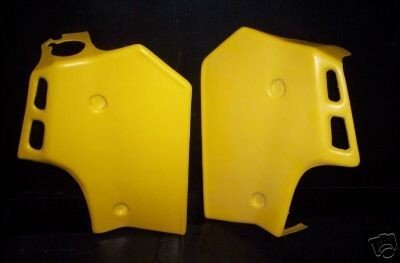 1984-1988 Suzuki RM 125; 86/87 RM 250 Radiator Shrouds Yellow