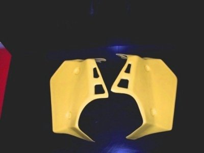 1984/1985 Suzuki RM 250 Radiator Shrouds Yellow