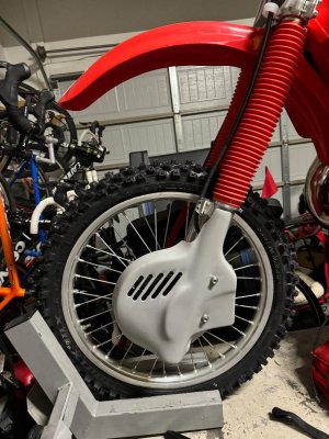 1985-88 Honda CR 125 250 500 Works Replica Fork & Brake Guards - Grey
