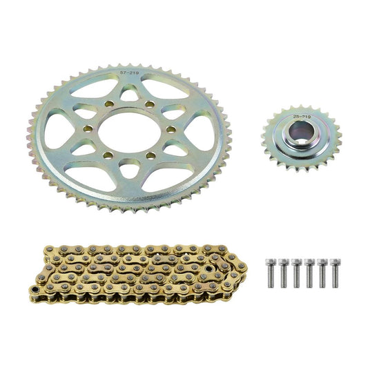 PRIMARY DRIVE CONVERSION SPROCKET SET 219 57T & 25T SUR-RON ULTRA BEE