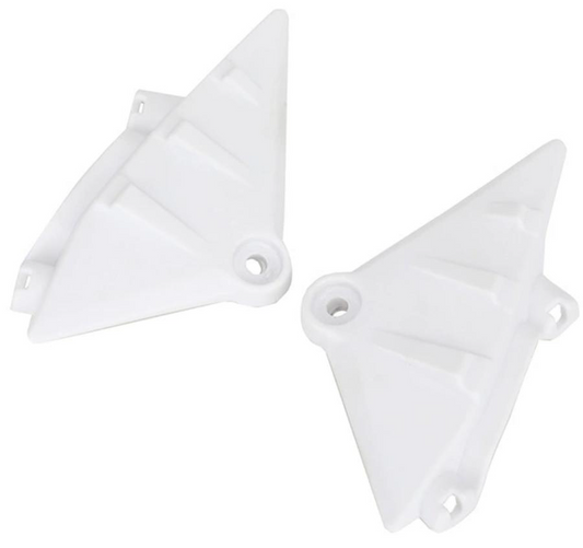 LEFT AND RIGHT FRAME SUPPORT BRACKET PROTECTORS WHITE SUR-RON ULTRA BEE