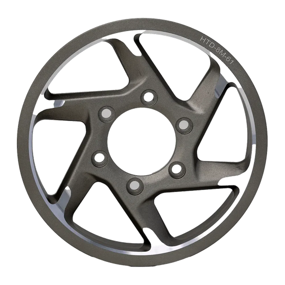 REAR PRIMARY DRIVE BELT WHEEL HTD-8M-61 61T SUR-RON ULTRA BEE