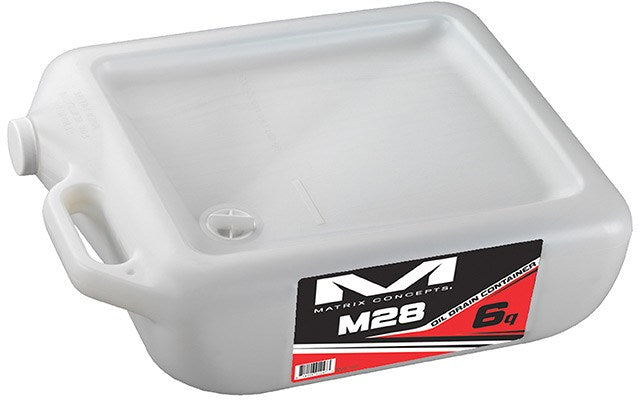 Matrix Concepts M28 Oil Drain Container Wht- 6 Qt