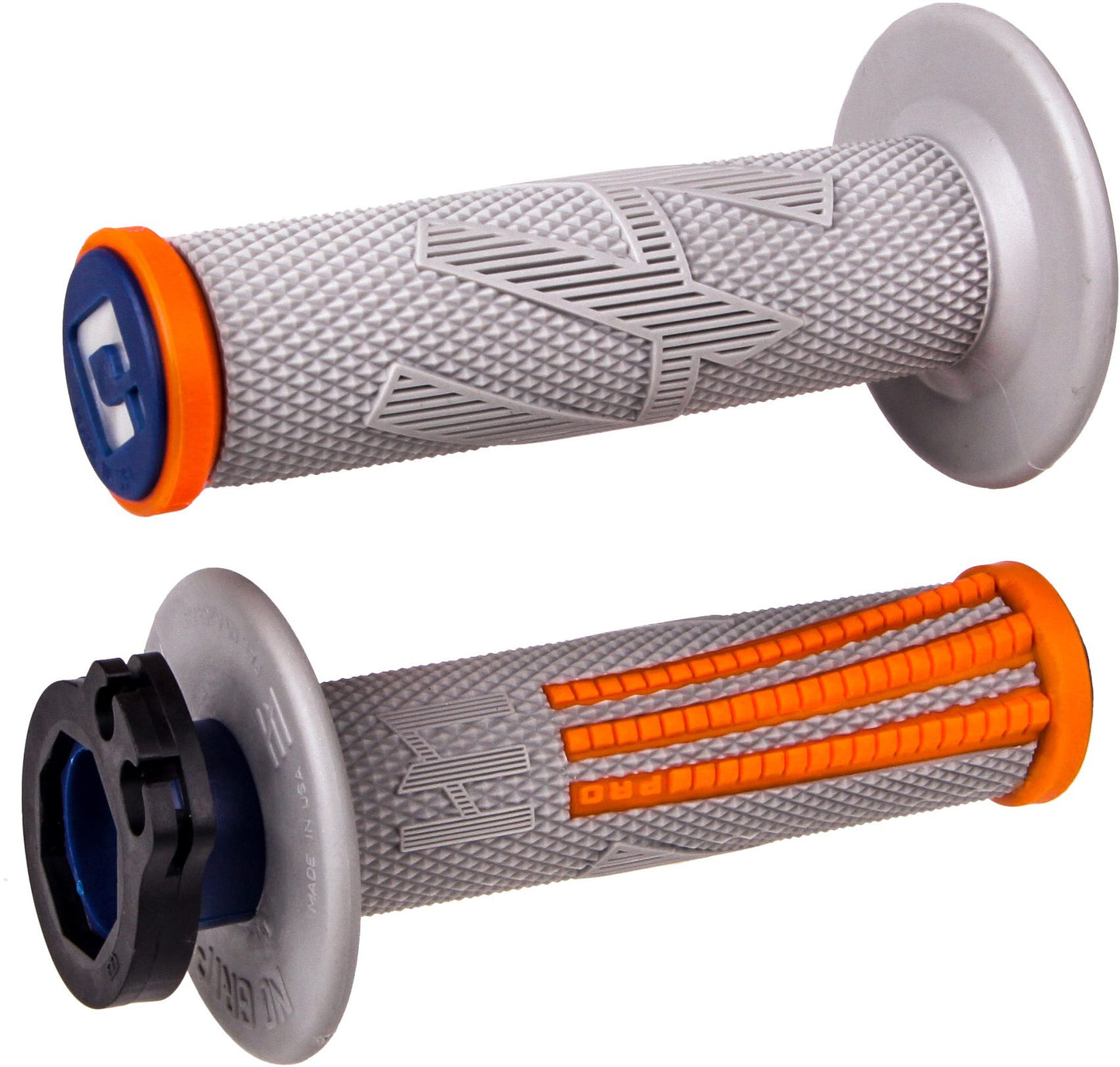 ODI EMIG2 PRO Lock On V2 Grip Grey/Orange