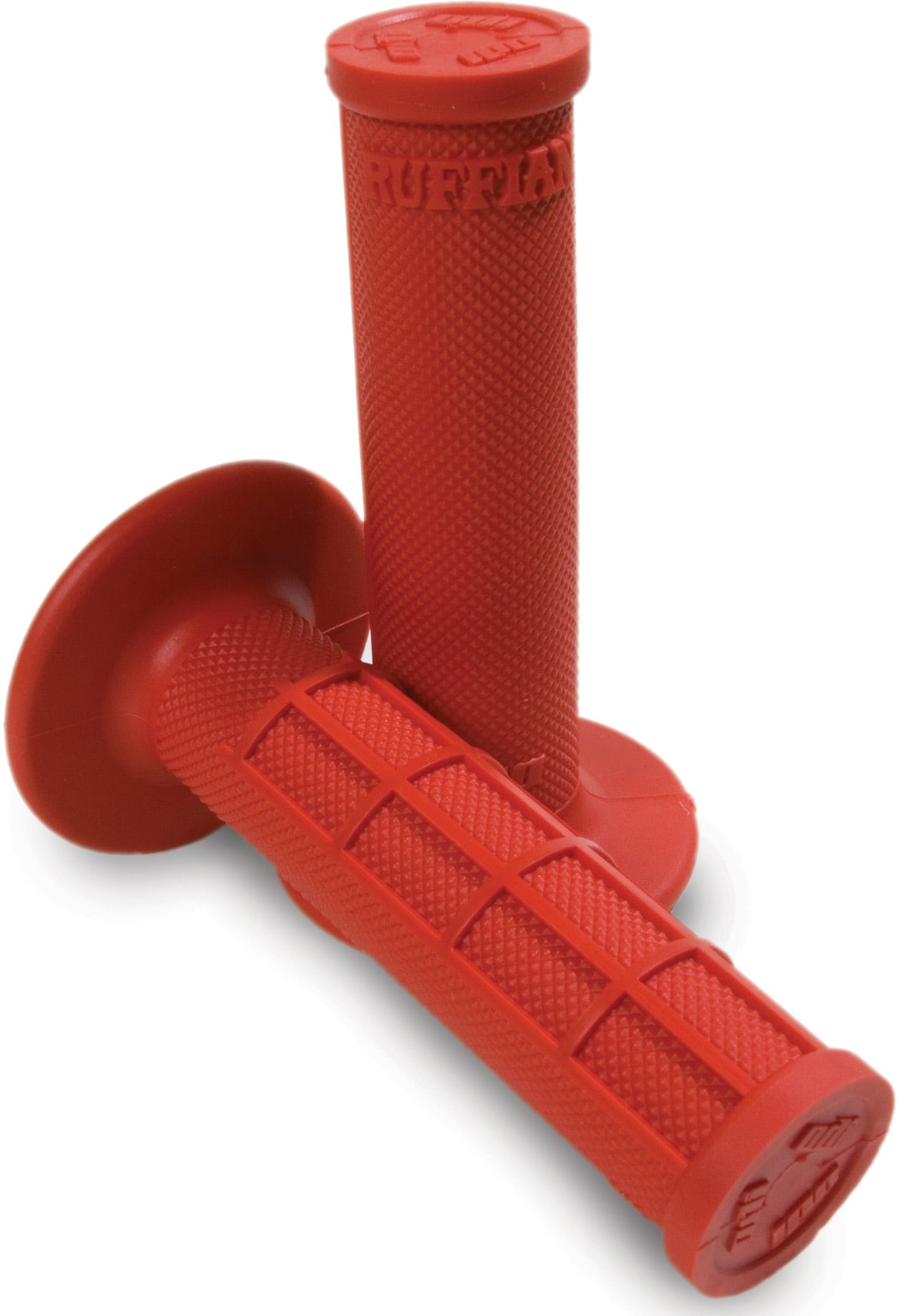 ODI Ruffian Half-Waffle Grips Red