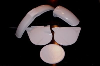 1974 Yamaha YZ 125 Plastic Kit Grey