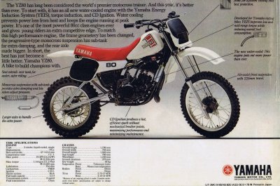 1982 Yamaha YZ 80 Plastic Kit