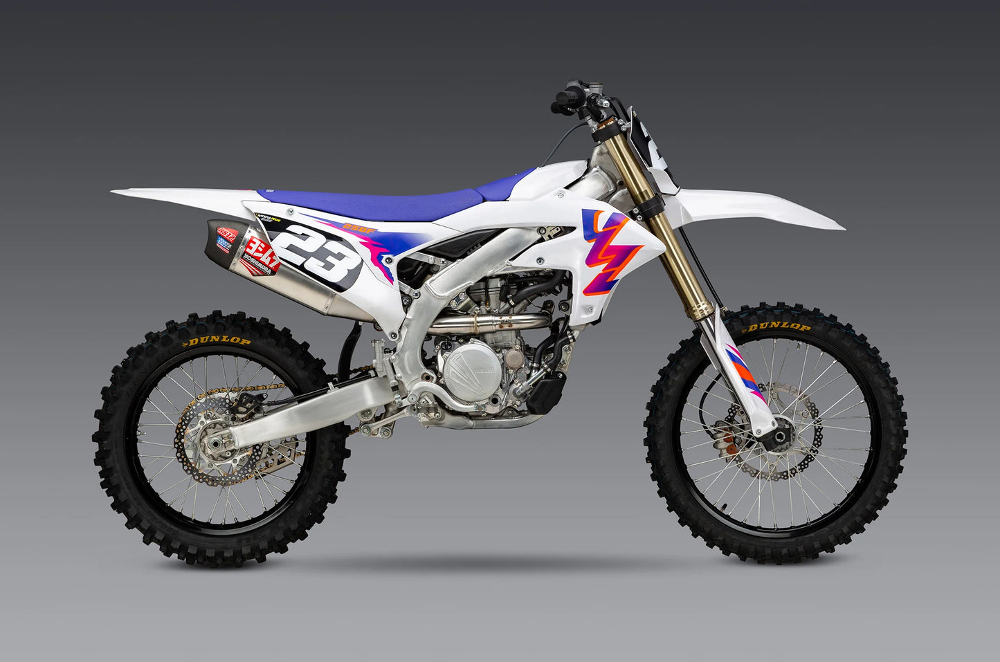 Yoshimura RS-12 Full Exhaust System (Stainless Steel/Aluminium/Carbon Cap) Yamaha YZ250F 24